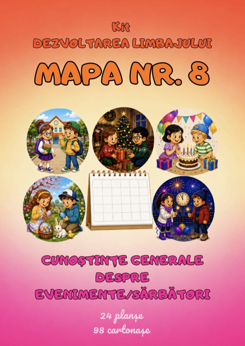 KIT DEZVOLTAREA LIMBAJULUI NR.8 – CUNOȘTINȚE GENERALE DESPRE EVENIMENTE/SĂRBĂTORI