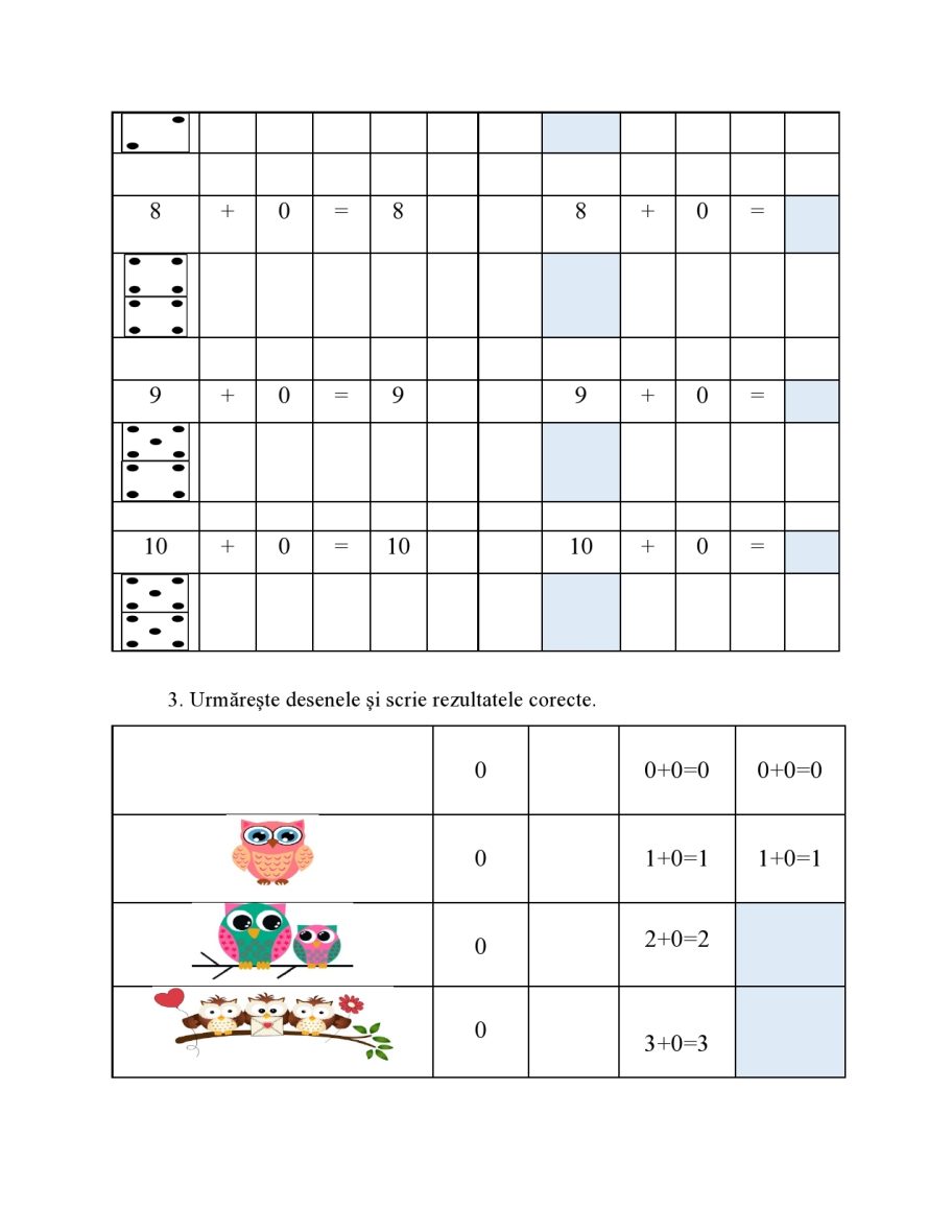 Caietul de scriere adunări 0-10 – imaginea 4
