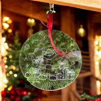 Glob plexiglas de pictat – glob din plexiglas de pictat, diametru 18 cm