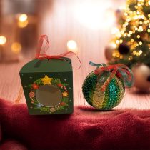 Globuleț cu paiete nr. 3 – glob decorativ cu paiete, diametru 10 cm, ambalat în cutie